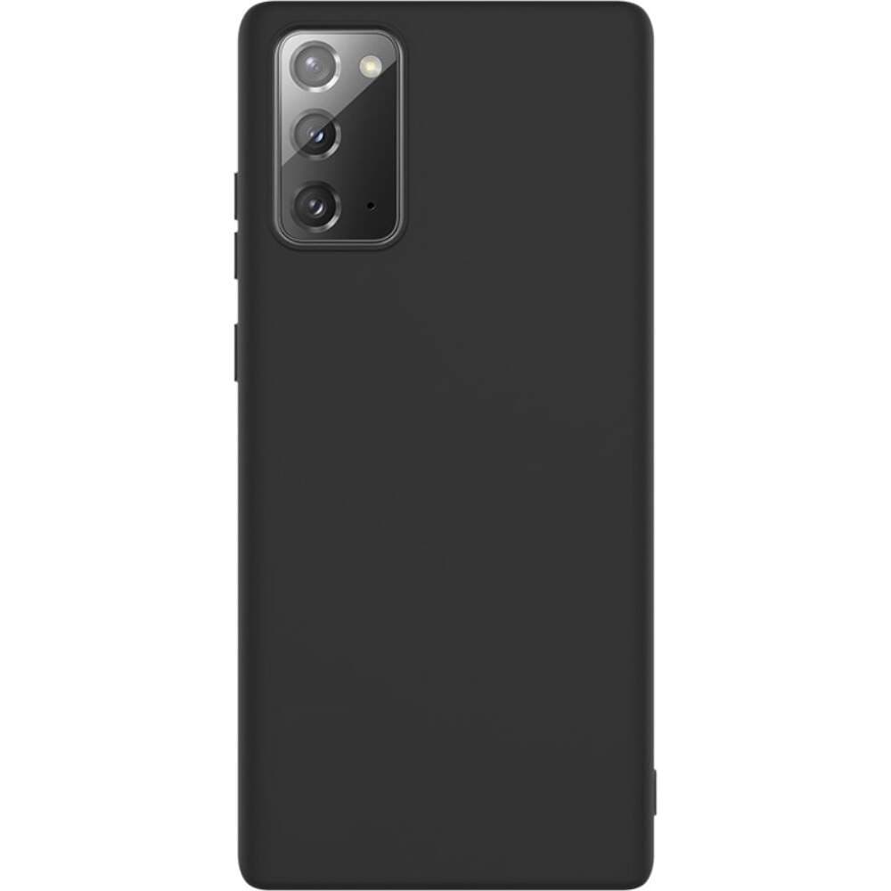 Husa Samsung Galaxy Note 20 Matt TPU, silicon moale, negru — principală