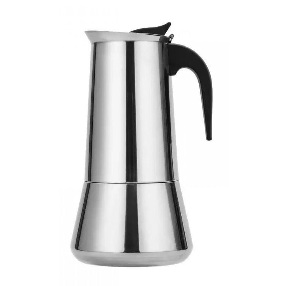 Cafetiera, espresso maker, otel inoxidabil, 600 ml, 12 cesti — principală