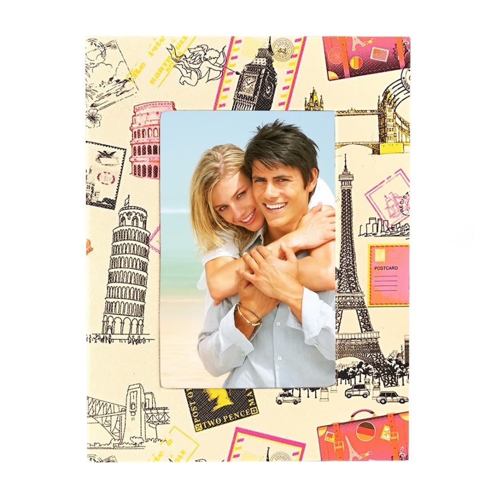 Rama foto decorativa cu fotografia ta, piele eco, Traveler, 10 x 15 cm — principală