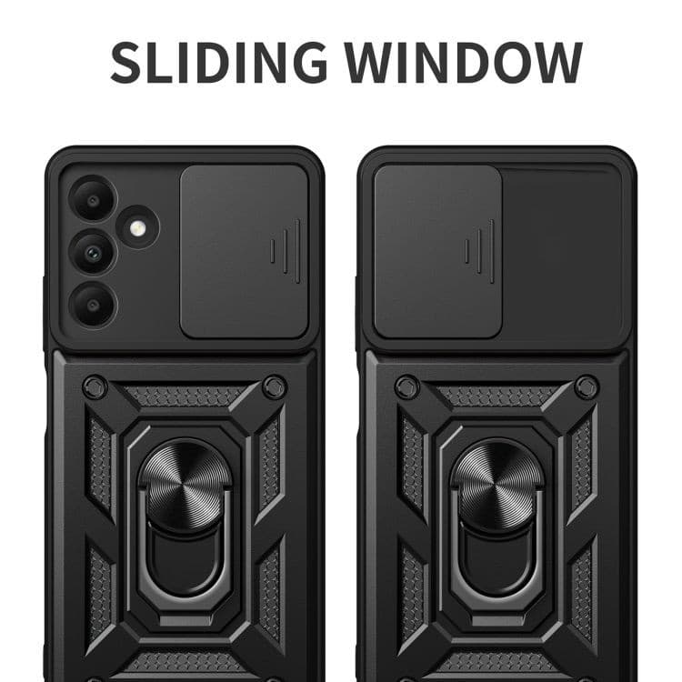 Husa Samsung Galaxy A35, Camshield Armor, inel sustinere, protectie camera, rosie — varianta 8
