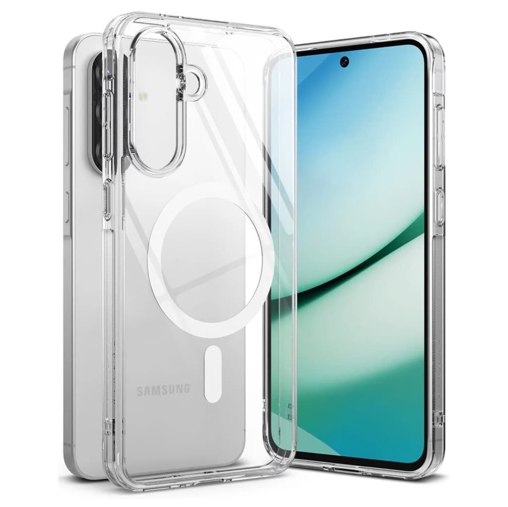 Husa protectie Samsung Galaxy A56, compatibila MagSafe, TPU, transparenta — 2