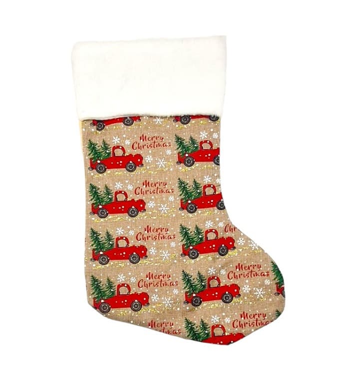 Ciorap cadouri, imprimeu Merry Christmas, 15 x 30 cm — principală