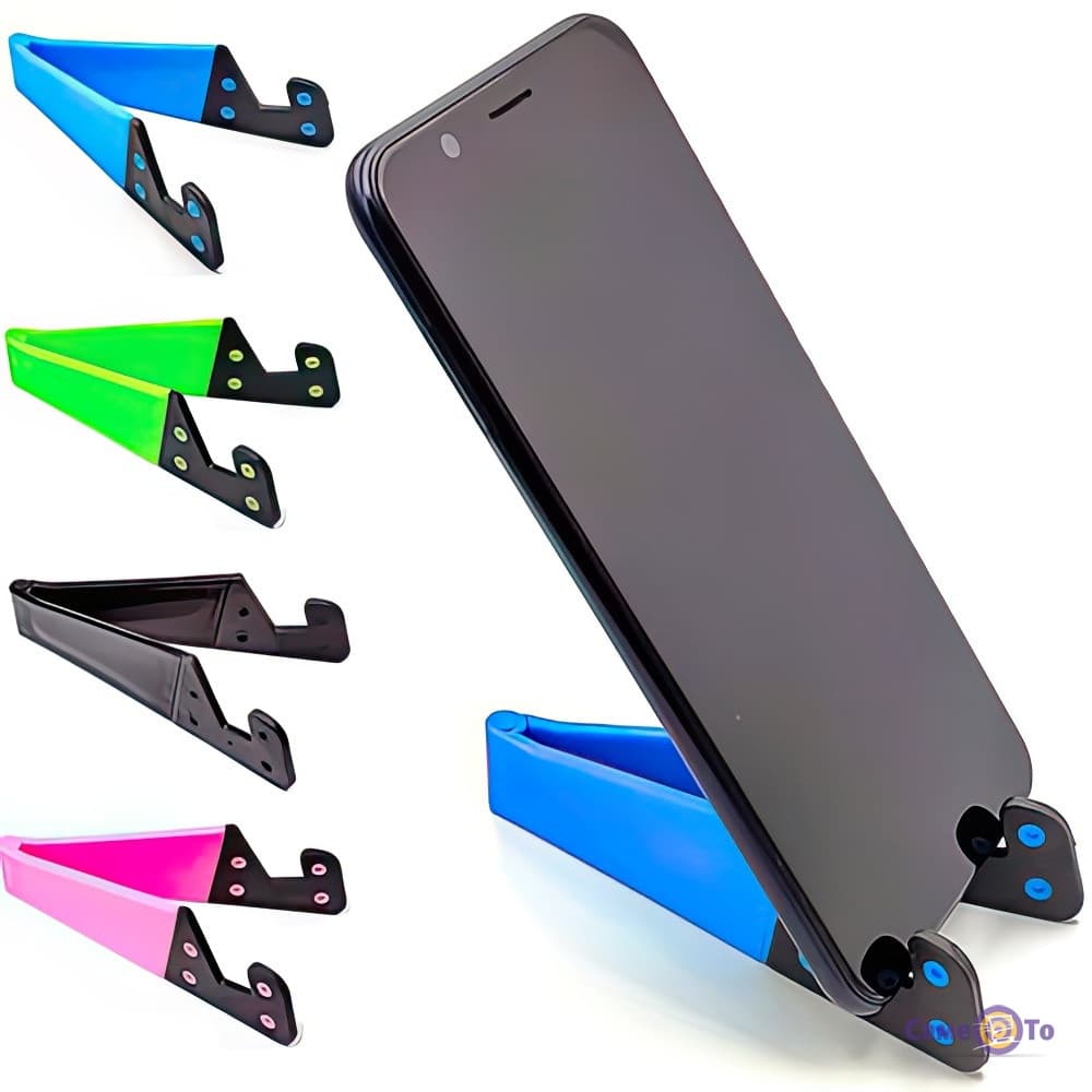 Suport pliabil telefon pentru birou, plastic,diverse culori — principală