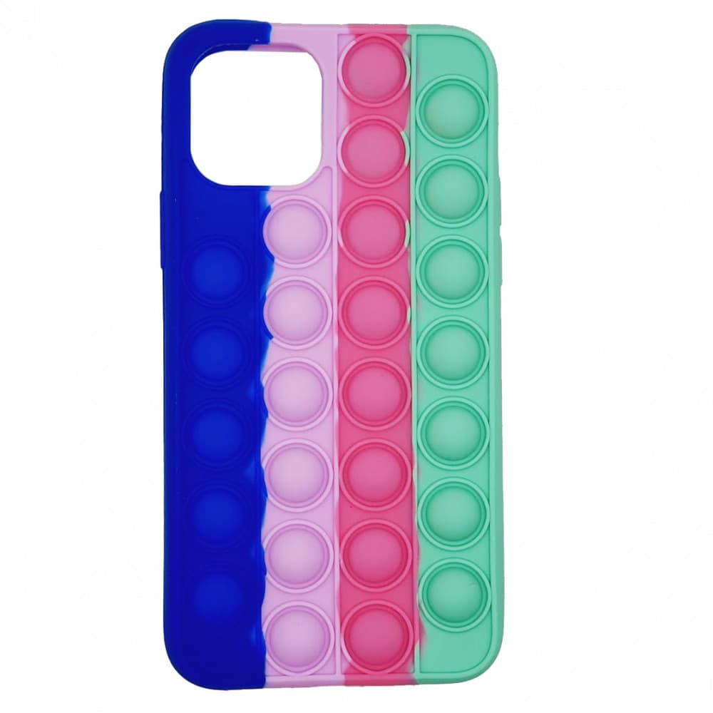 Husa antistres Pop It! pentru Apple iPhone X/XS, multicolora, model 6 — principală