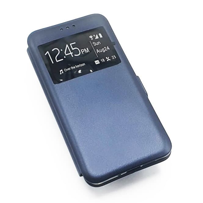 Husa cu fereastra Prestige pentru Huawei P30 Pro Prestige Book, inchidere magnetica, albastru inchis — principală