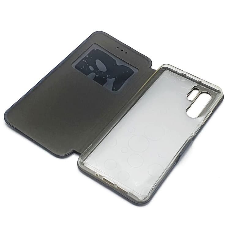 Husa cu fereastra Prestige pentru Huawei P30 Pro Prestige Book, inchidere magnetica, albastru inchis — varianta 3