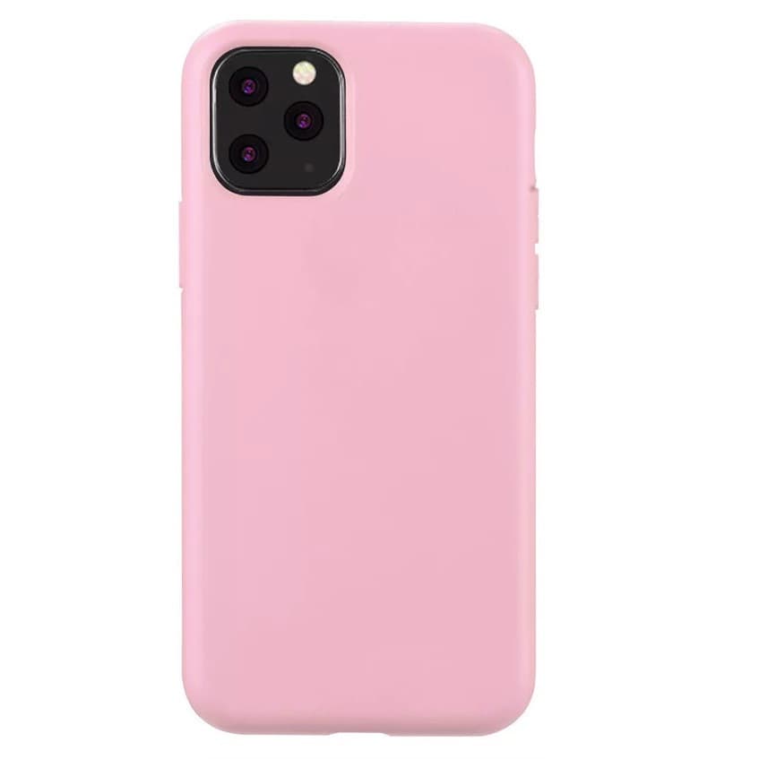 Husa Apple iPhone 11 Pro, Matt TPU, silicon moale, roz — principală