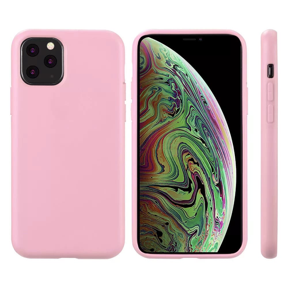 Husa Apple iPhone 11 Pro, Matt TPU, silicon moale, roz — varianta 2