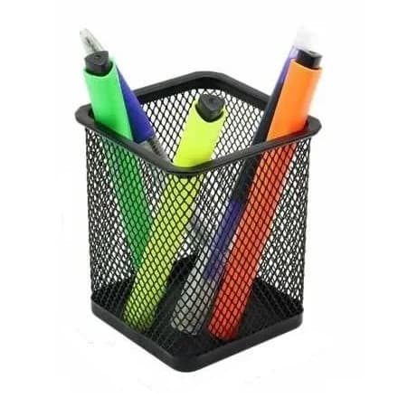 Suport metalic pentru pixuri, 9.5 x 7 cm, negru — principală