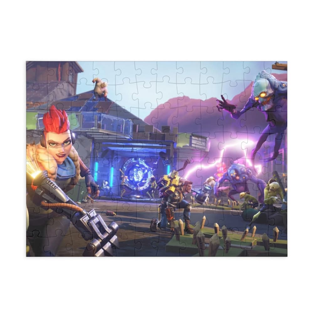 Puzzle 80 piese, 20 x 15 cm, personaje Fortnite, model 1 — principală