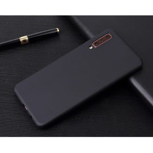 Husa Samsung Galaxy A80 Matt TPU, silicon moale, negru — varianta 2