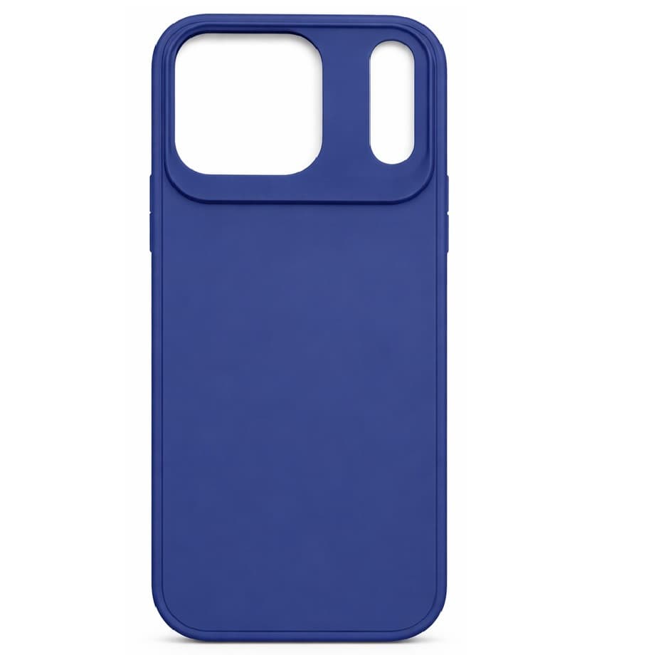 Husa protectie Apple iPhone 17 Pro, Matt TPU My Choice, silicon moale, albastra — principală
