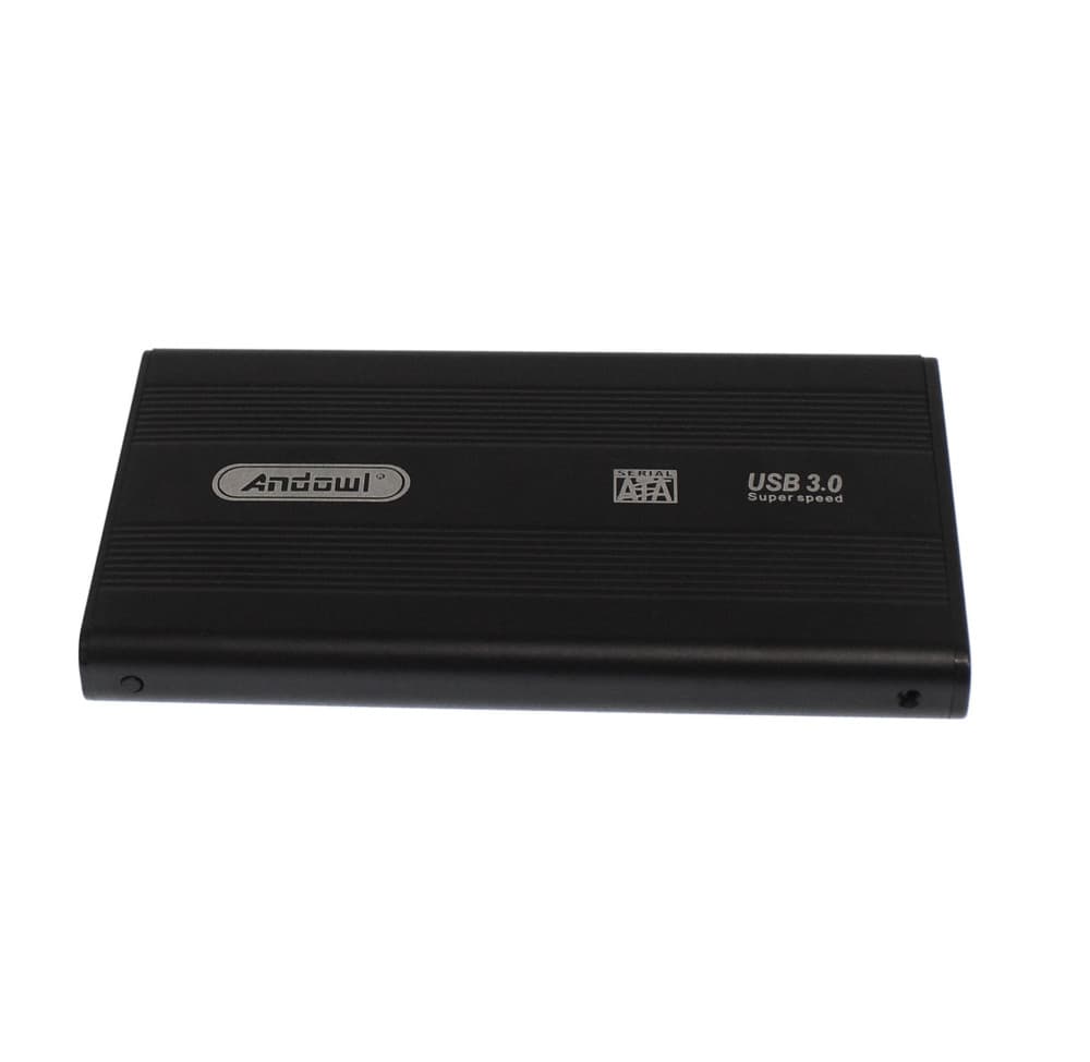Carcasa rack extern Andowl QY-S3.0, USB 3.0, compatibil 2.5 inch HDD, 5 Gbit/s, aluminiu, cablu si husa Incluse — varianta 2