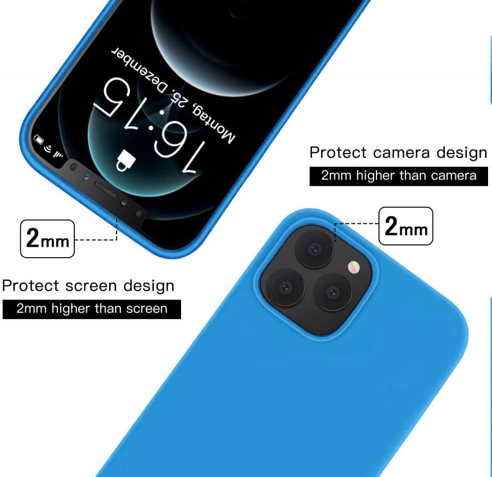 Husa Oppo A72 5G Luxury Silicone, catifea in interior, protectie camere, albastru — varianta 3