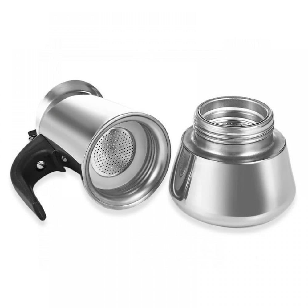 Cafetiera, espresso maker, otel inoxidabil, 300 ml, 6 cesti — varianta 6