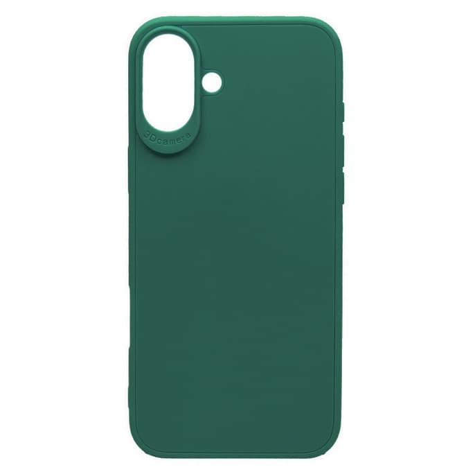 Husa protectie Apple iPhone 16 Plus, Matt TPU My Choice, silicon moale, verde — principală