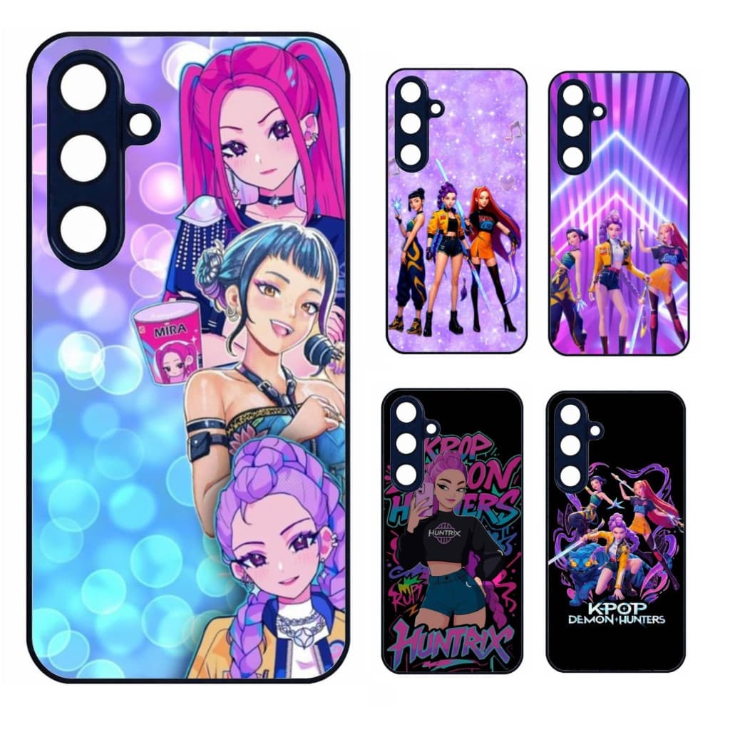 Husa protectie Samsung Galaxy S21 FE, Colorful Aluminium TPU, KPop Demon Hunters, diverse modele — principală