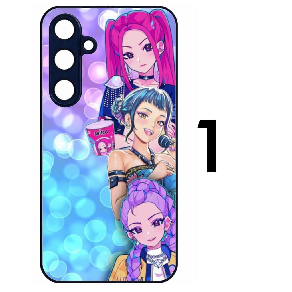 Husa protectie Samsung Galaxy S21 FE, Colorful Aluminium TPU, KPop Demon Hunters, diverse modele — varianta 2