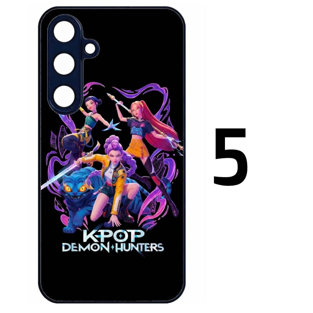 Husa protectie Samsung Galaxy S21 FE, Colorful Aluminium TPU, KPop Demon Hunters, diverse modele — varianta 6