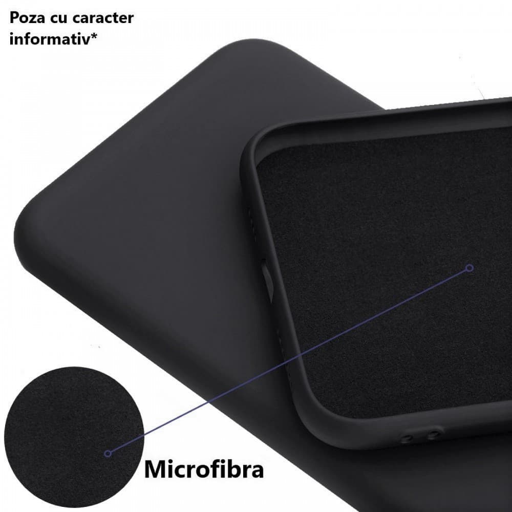 Husa Samsung Galaxy A23 5G, Luxury Silicone, catifea in interior, protectie camere, neagra — 2