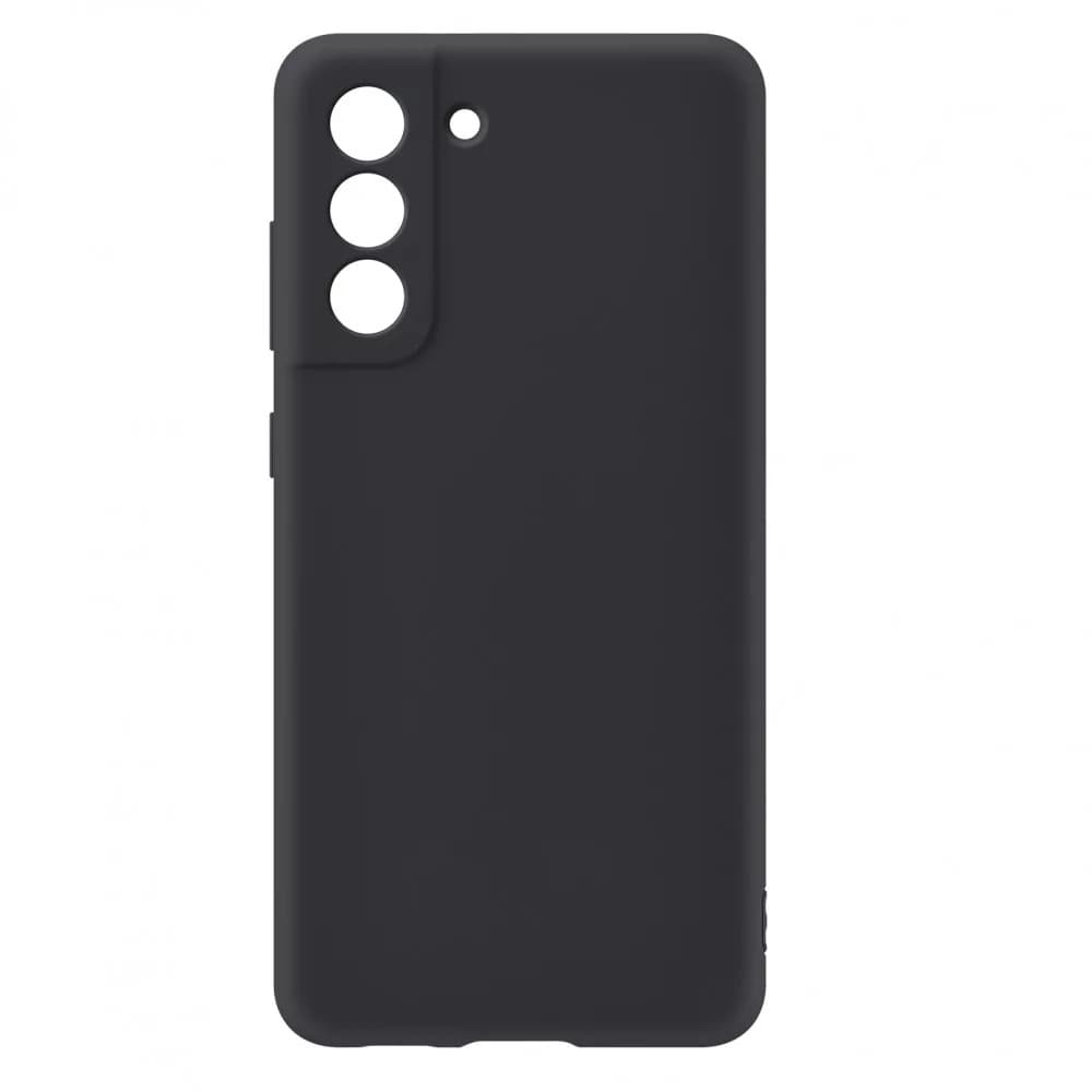 Husa Samsung Galaxy S22 Plus Luxury Silicone, catifea in interior, protectie camere, neagra — principală