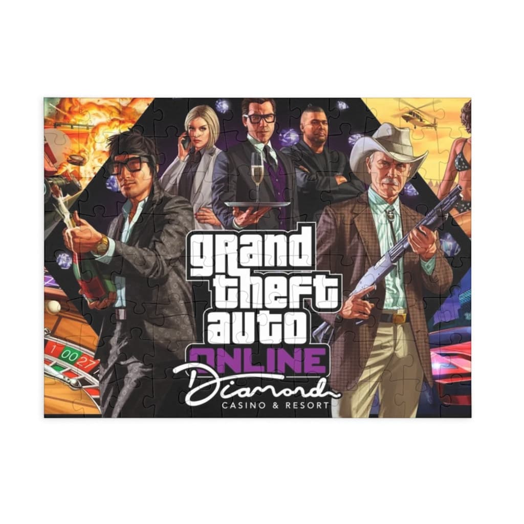 Puzzle 80 piese, 20 x 15 cm, personaje GTA, model 2 — principală