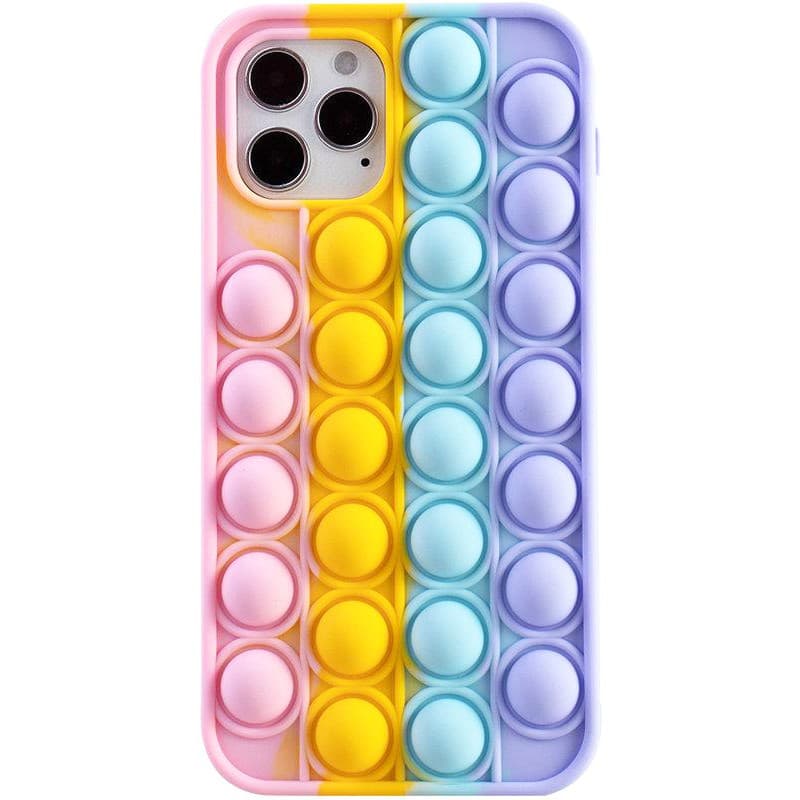 Husa antistres Pop It! pentru Apple iPhone 12 Pro, multicolora, model 1 — principală
