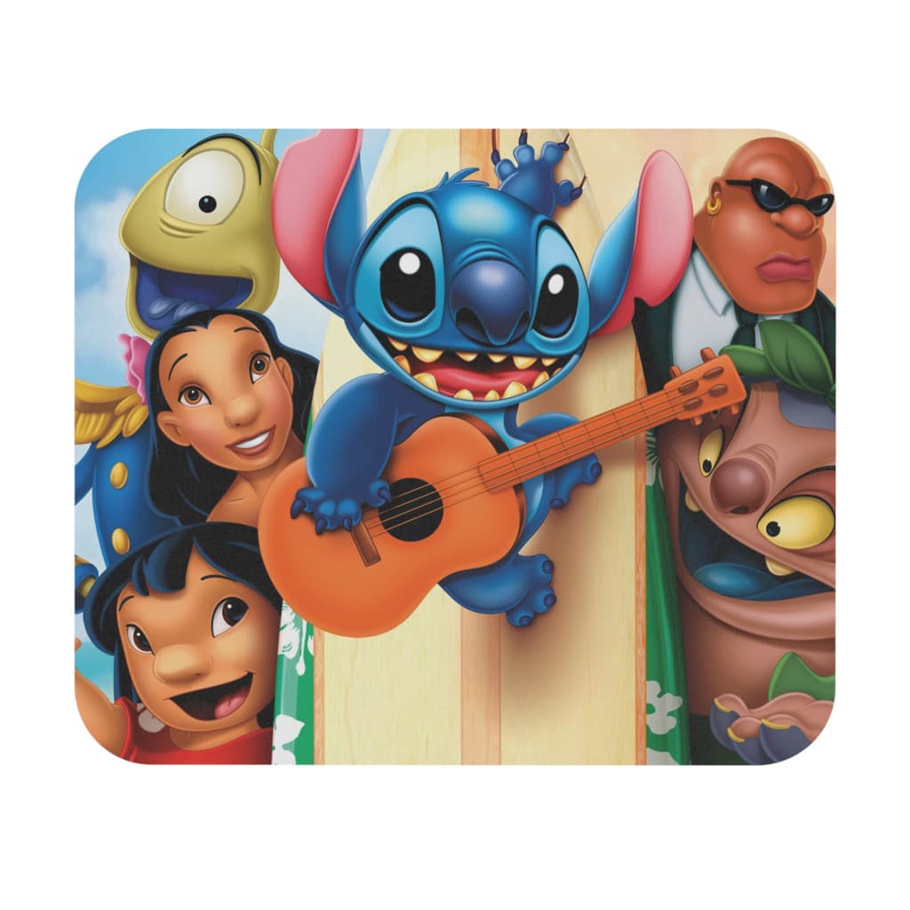 Mousepad personalizat, design Stitch playing on guitar, 22 x 18 cm — principală