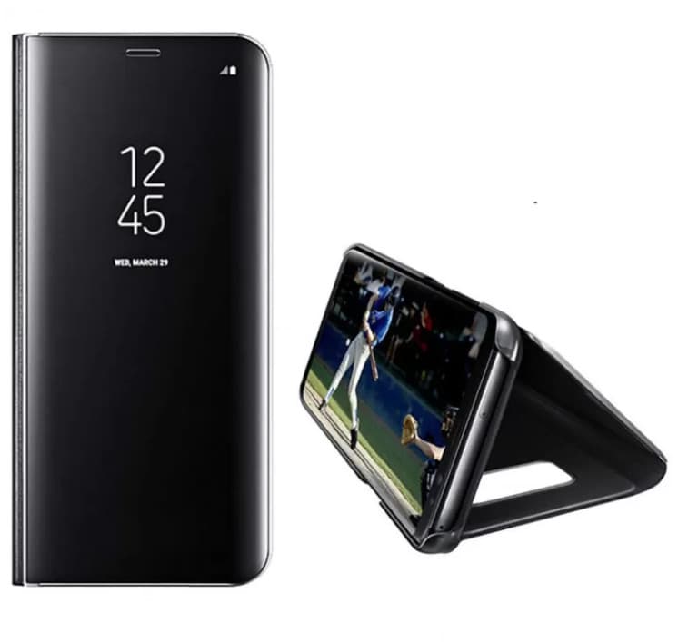 Husa Huawei Mate 20 Mirror Clear View, neagra — 2