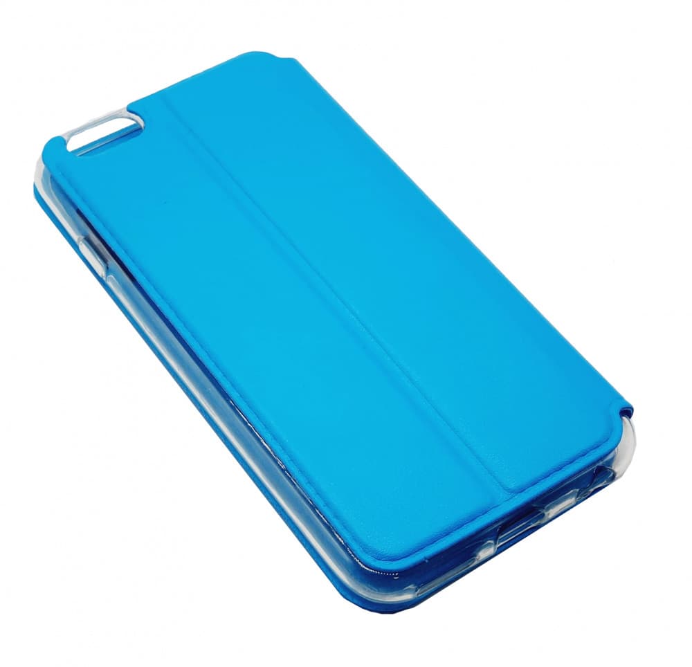 Husa Window Case pentru Apple iPhone X/XS, inchidere magnetica, albastru deschis — 2