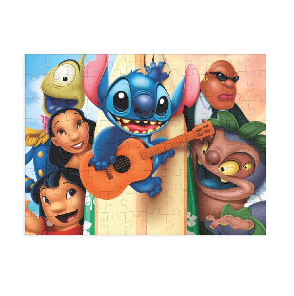 Puzzle 80 piese, 20 x 15 cm, personaje Lilo and Stitch, model 4 — principală