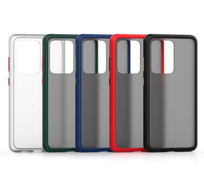 Husa protectie Apple iPhone 13, Shockproof Bumper, rama verde, butoane portocalii — varianta 4