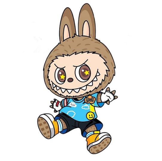 Sticker mic/mare, Vinyl / PP autoadeziva Glossy, model Bubu 7 — principală