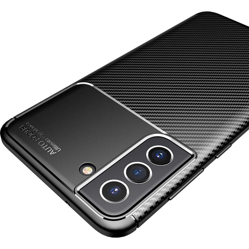 Husa Carbon Fiber pentru Samsung Galaxy A56, aspect carbon, neagra — varianta 4