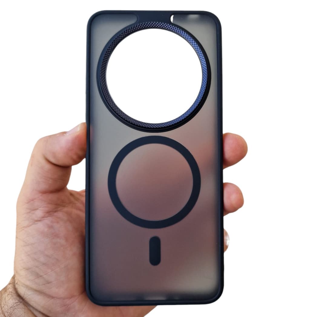 Husa Xiaomi Redmi 14c / Redmi A4 / Poco C75, Magsafe Translucent, neagra — principală