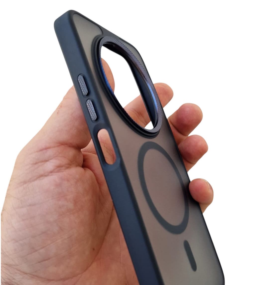 Husa Xiaomi Redmi 14c / Redmi A4 / Poco C75, Magsafe Translucent, neagra — varianta 2