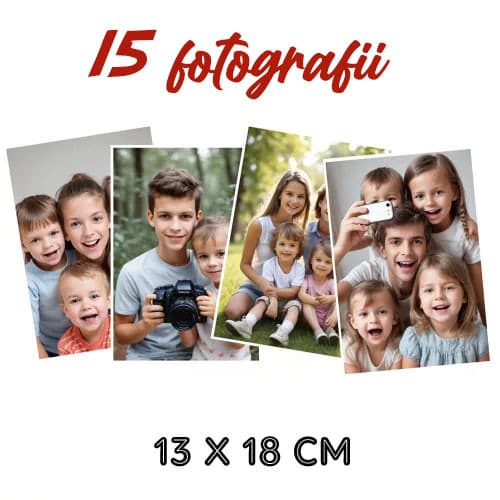 Set 15 fotografii cu imaginea ta, 13 x 18 cm