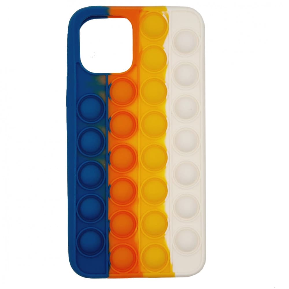 Husa antistres Pop It! pentru Apple iPhone 12 / 12 Pro, multicolor, model 5 — principală