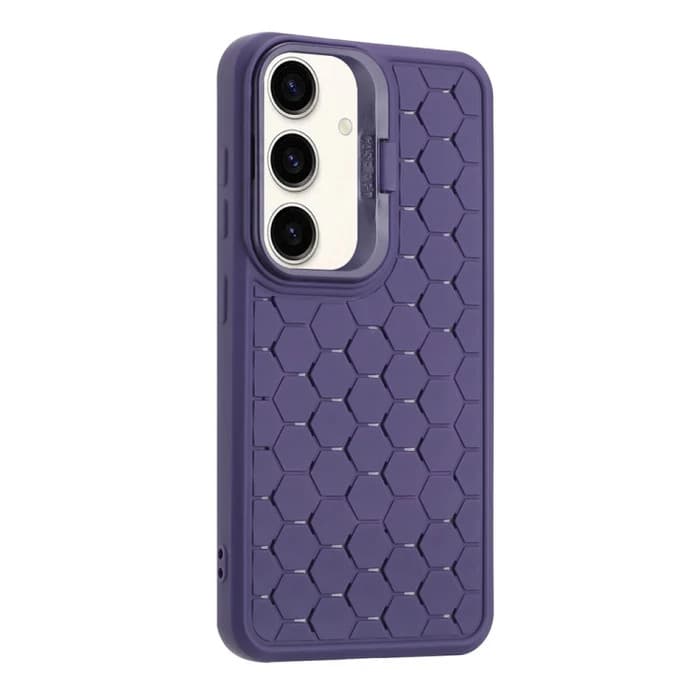 Husa Samsung Galaxy S23, HoneyComb Bracket, functie stand, mov — varianta 5