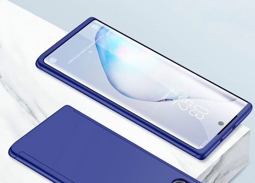 Husă Full Cover 360° pentru Xiaomi Redmi Note 9S (față + spate + sticlă), albastra — 2