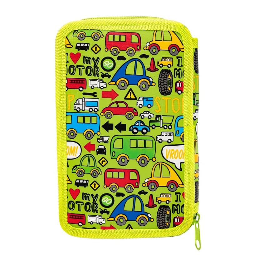 Penar echipat CNX Trafic, 2 fermoare, 20 de piese incluse, 20 x 12.5 x 4 cm, verde — principală