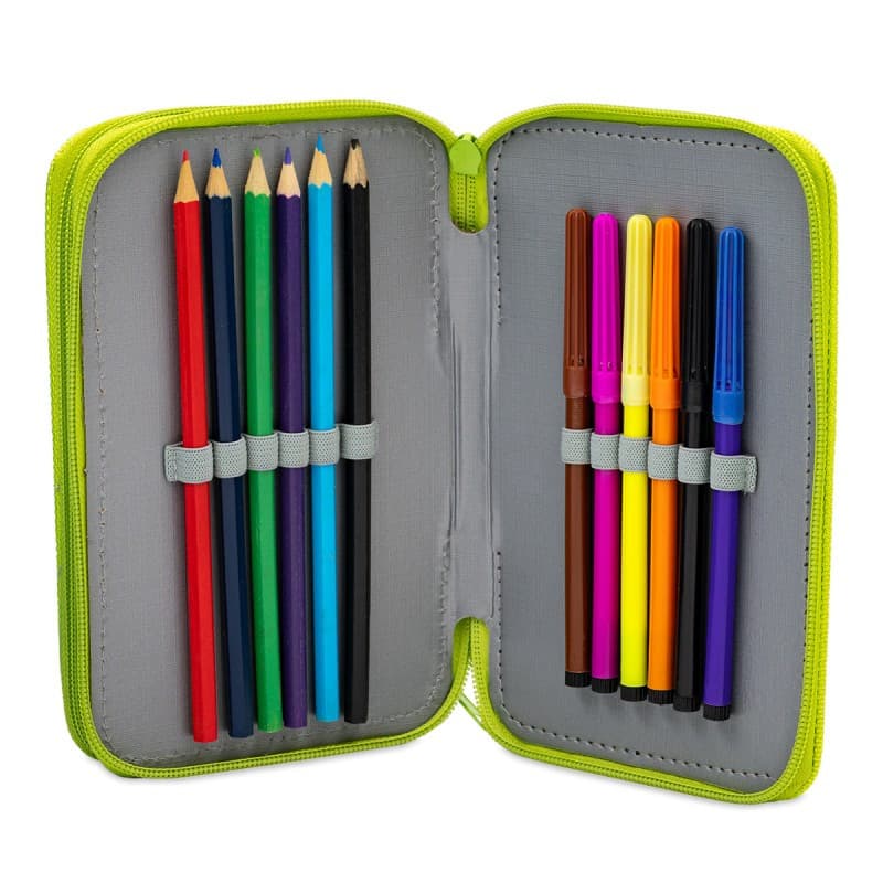 Penar echipat CNX Trafic, 2 fermoare, 20 de piese incluse, 20 x 12.5 x 4 cm, verde — varianta 3