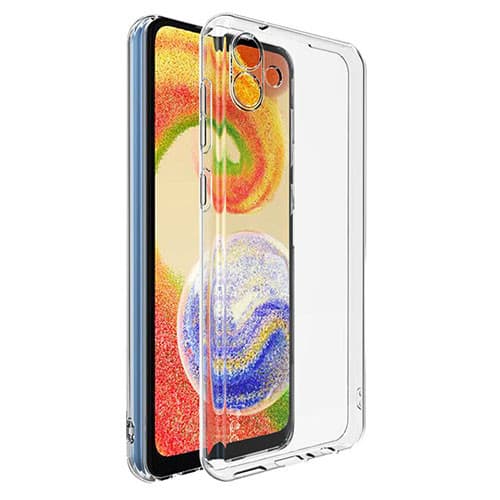 Husa protectie Samsung Galaxy A05, protectie camere, TPU transparent, 2 mm — principală