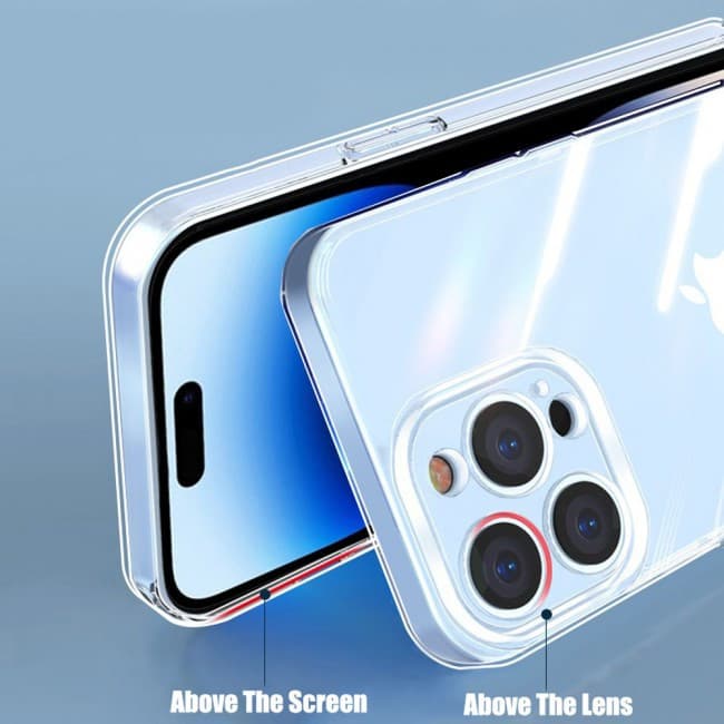 Husa Apple iPhone 15 Pro, TPU transparent, protectie camere, grosime 2 mm — varianta 3