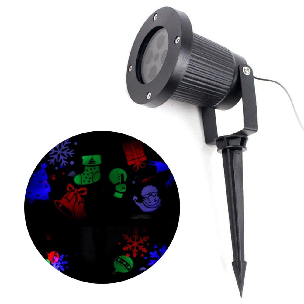 Proiector laser LED, interior/exterior, motive Craciun — principală