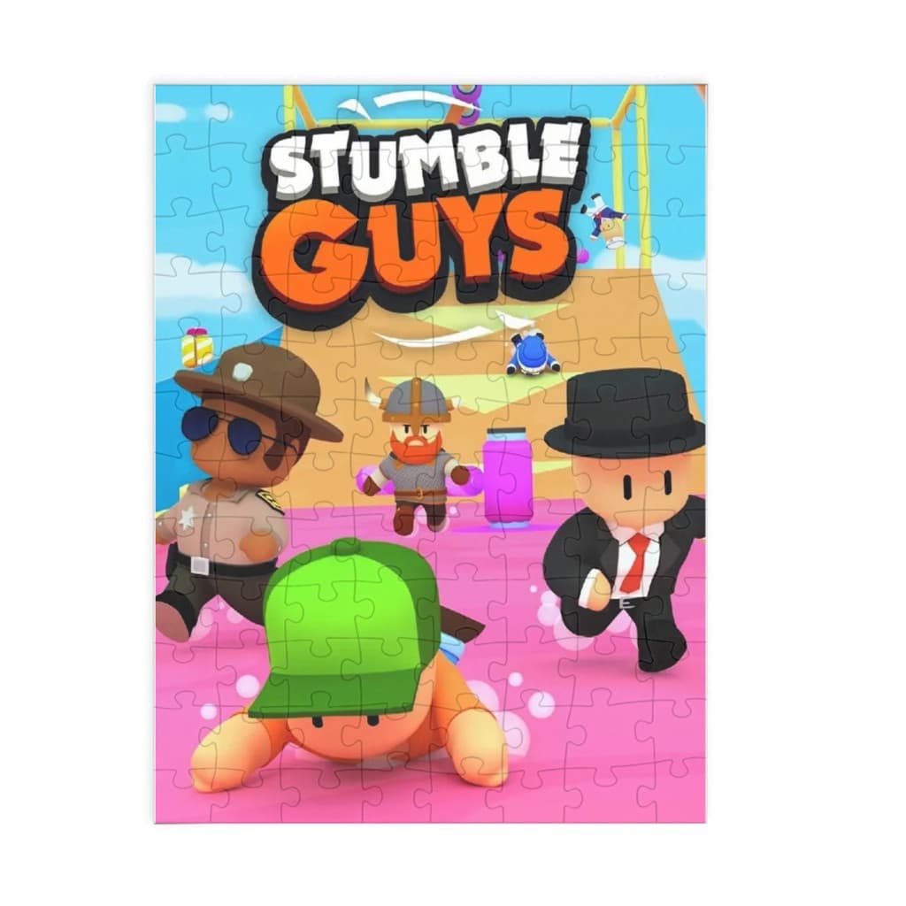 Puzzle 80 piese, 20 x 15 cm, personaje Stumble Guys, model 3 — principală