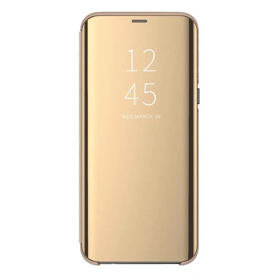 Husa Samsung Galaxy A72 4G/5G Mirror Clear View, aurie — principală