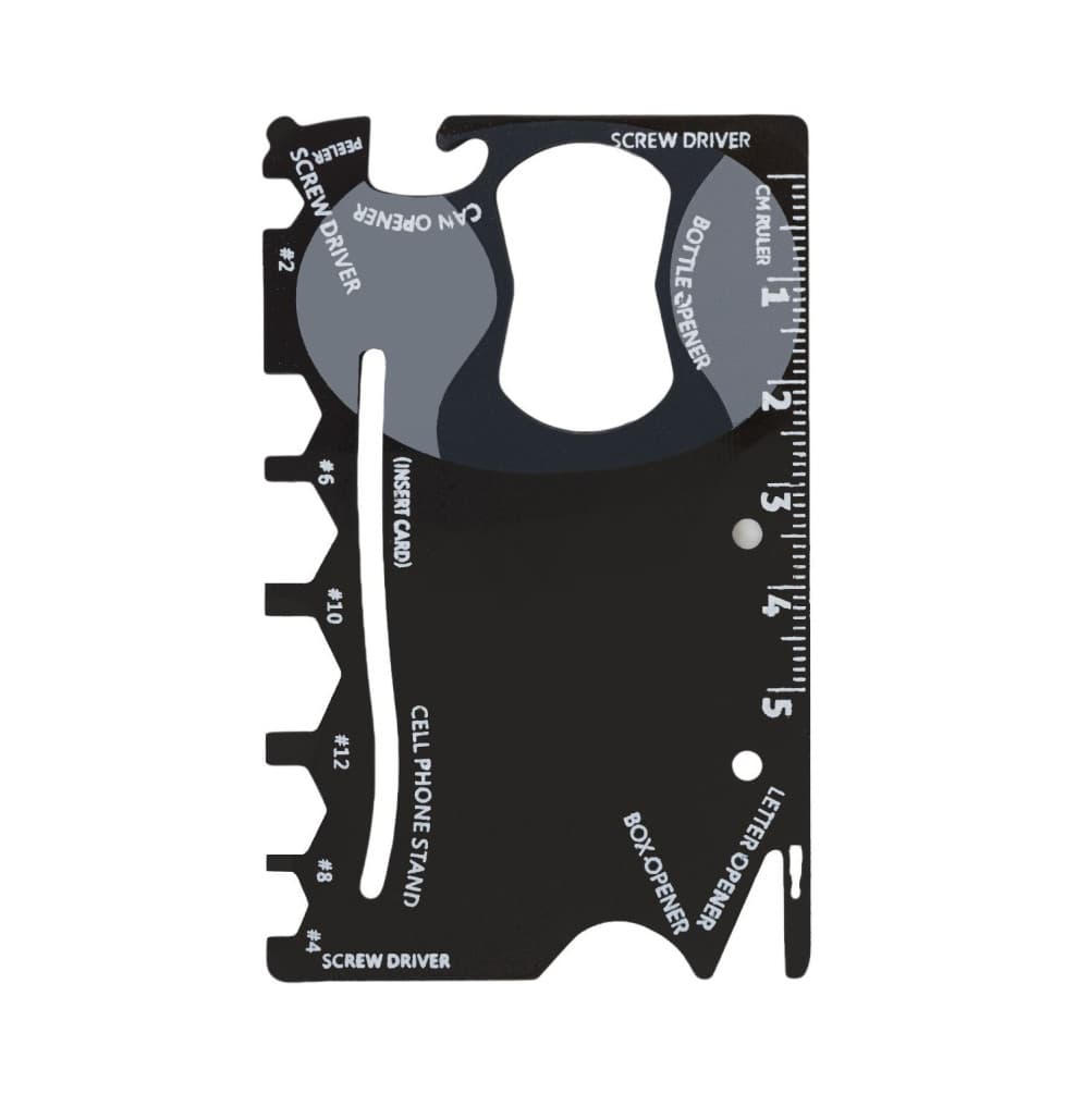 Accesoriu multifunctional metalic 18 in 1, negru — varianta 2