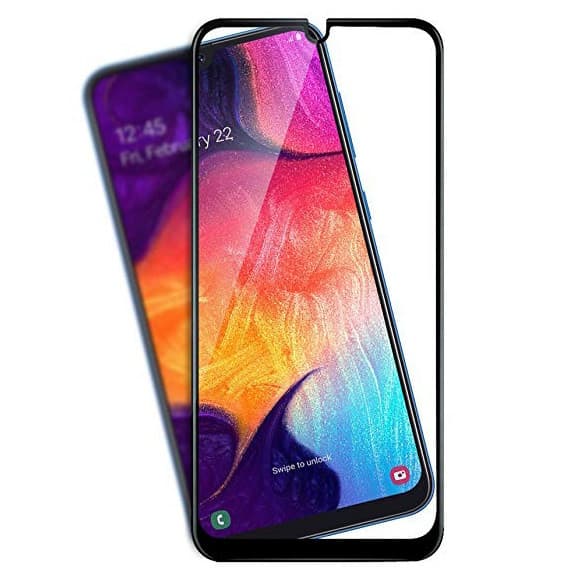 Folie de sticla Full Glue 9D pentru Nokia 5.1, margini negre — principală