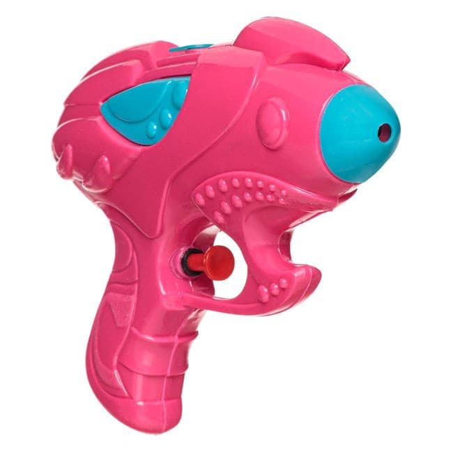 Pistol de apa, 18 cm, plastic, roz fucsia/albastru — varianta 2